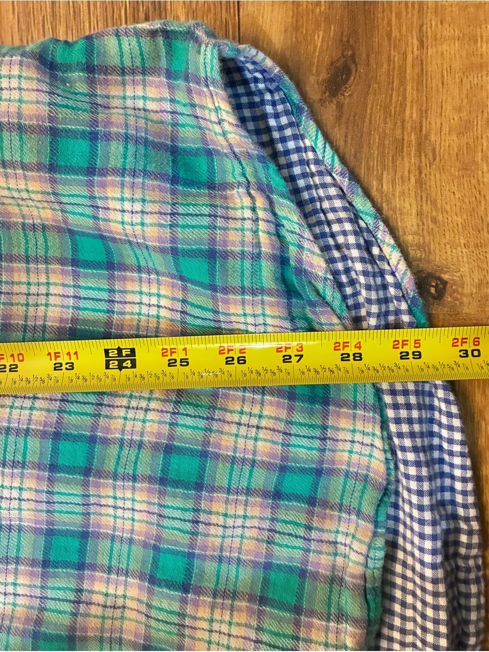 Ralph Lauren Men’s 2XB Big Flannel Plaid Button Down Shirt Blue - Picture 9 of 10